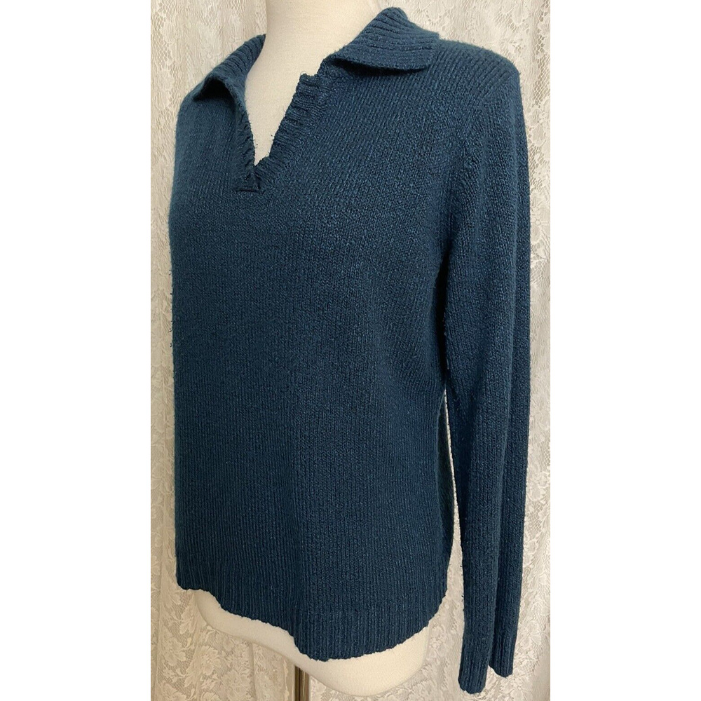Karen Scott Women's Sweater Size M Pullover Blue Pre-owned